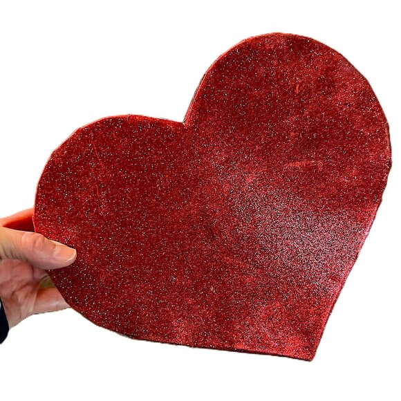 Vtg. LUSH Red Sparkle "True Love" Empty Gift Box: Reuse/Display/Collect, Box #2 - Picture 4 of 5